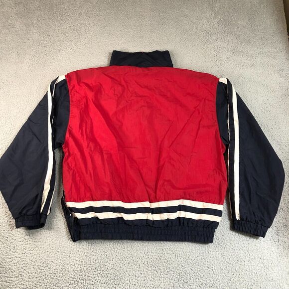 Vintage USA Olympics Jacket Mens L Black Windbreaker 1/4 Zip Pullover Sportswear - Picture 5 of 7